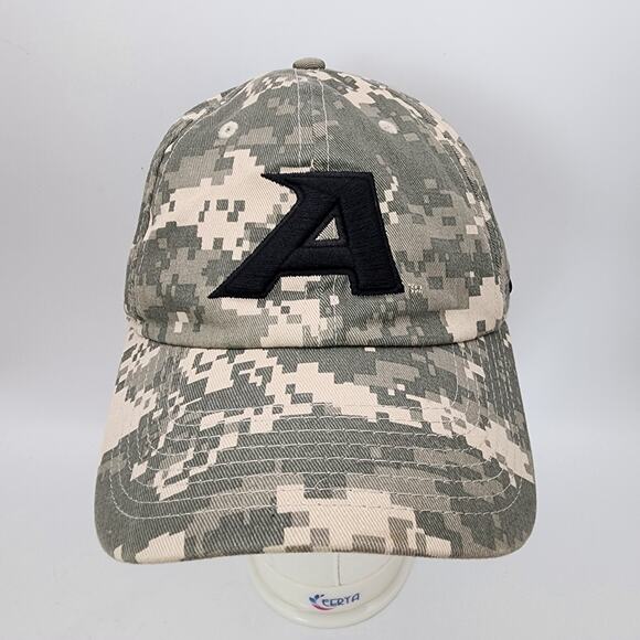 Nike Camouflage Army Hat Adjustable Unstructured 100% Cotton Embroidered A Logo - Picture 1 of 9